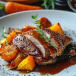 Magret de canard au miel