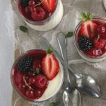Panna cotta aux fruits rouges
